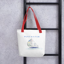 Load image into Gallery viewer, Clear Sailing in Pentwater Tote bag