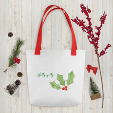 Load image into Gallery viewer, Holly Jolly Tote bag