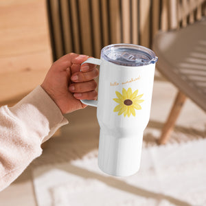 Hello Sunshine Travel mug with handle