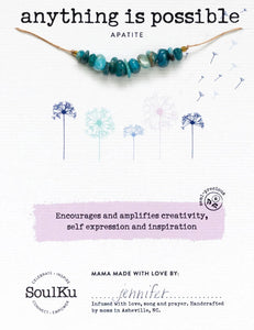 Apatite Seed Necklace for Anything is Possible - SEED09