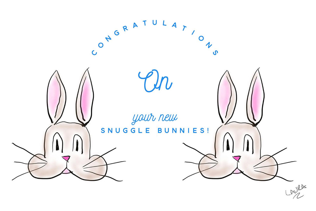 Congratulations Brown Bunny Greeting Card