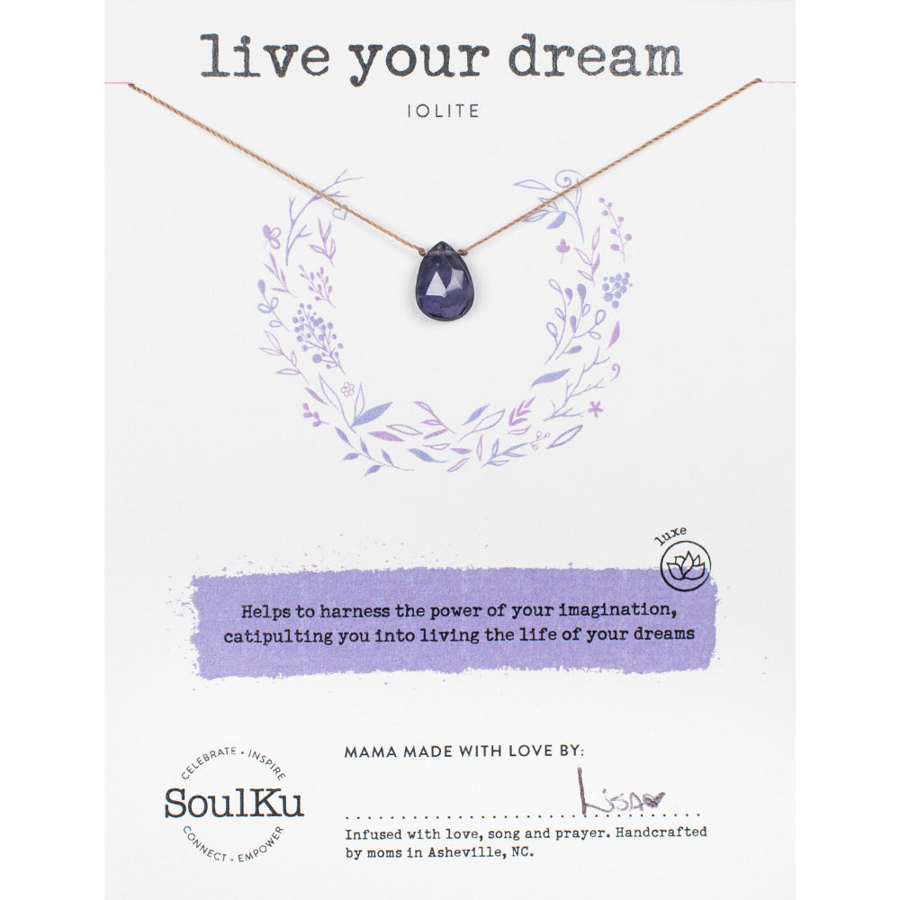 Luxe Necklace Iolite - Live Your Dream