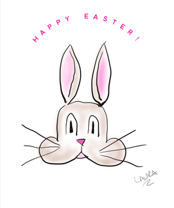 Happy Easter Bunny Greeting Card