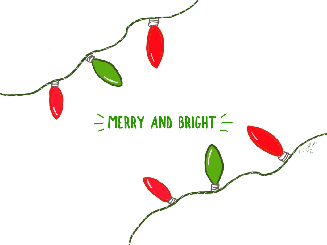 Merry and Bright Greeting Card