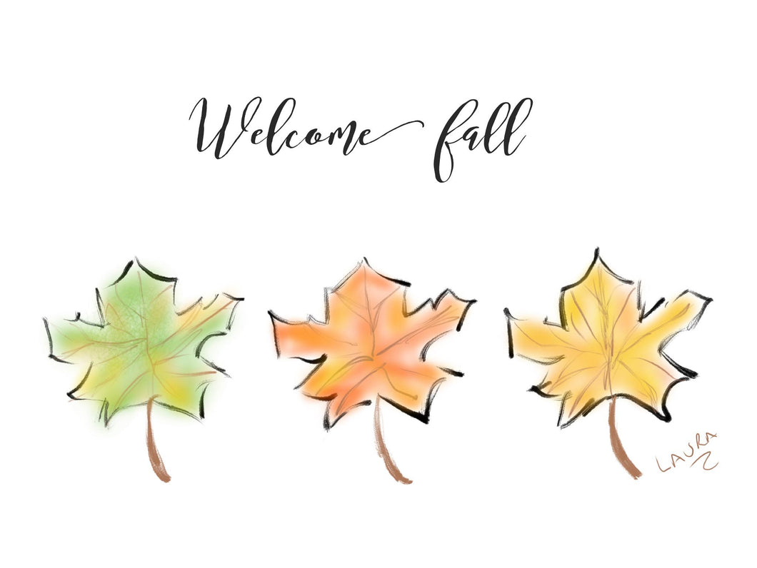 Welcome Fall Greeting Card