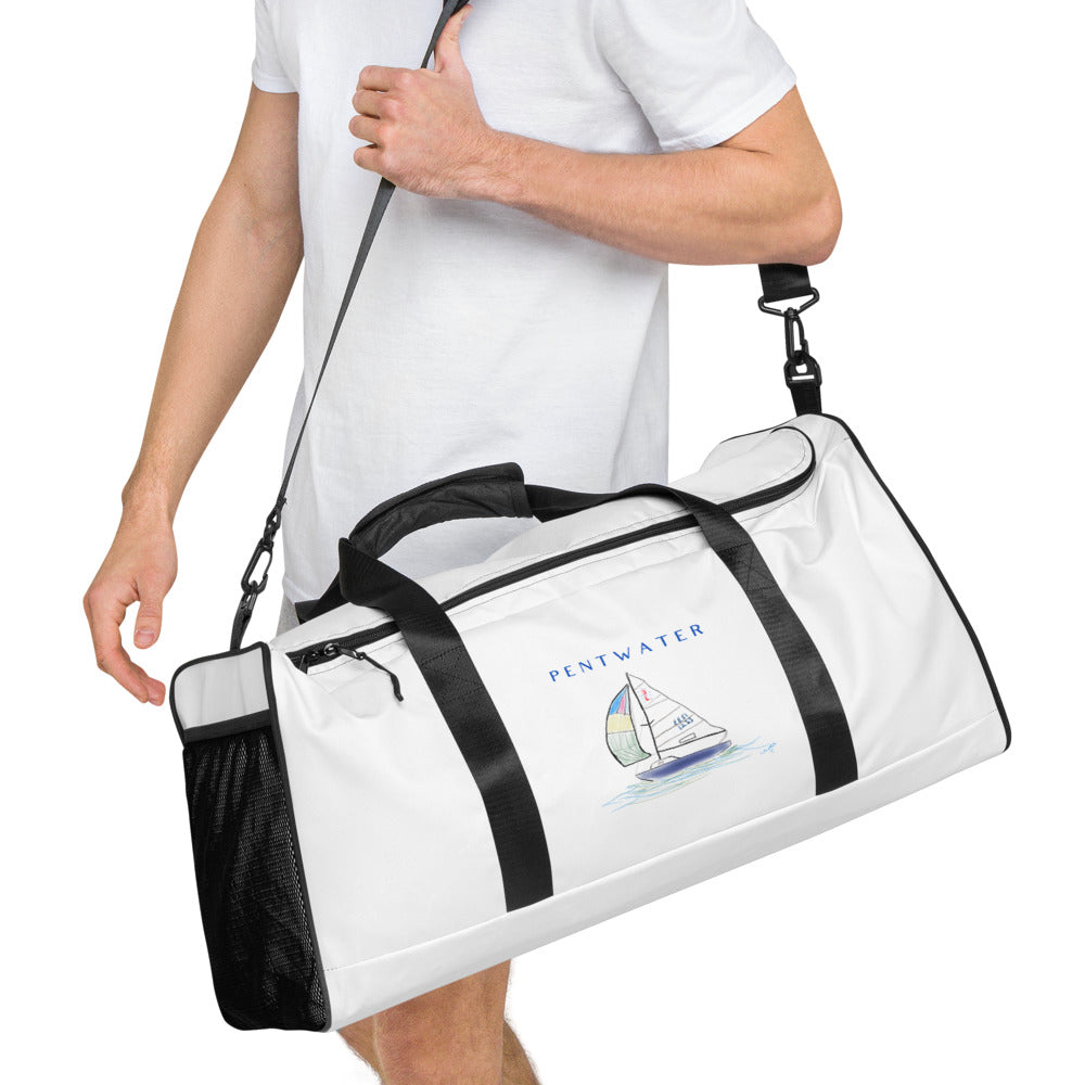 Clear Sailing in Pentwater  Duffle Bag