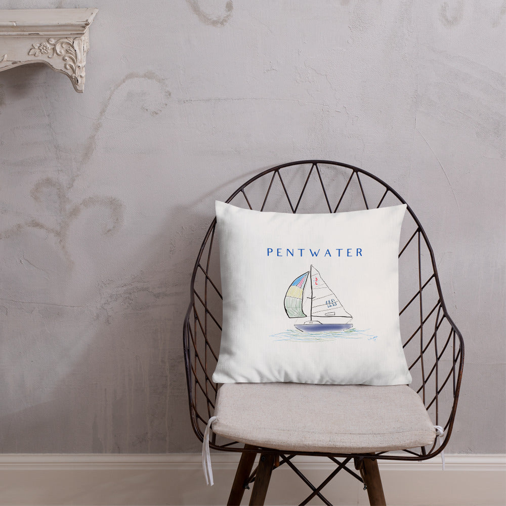 Clear Sailing in Pentwater Premium Pillow