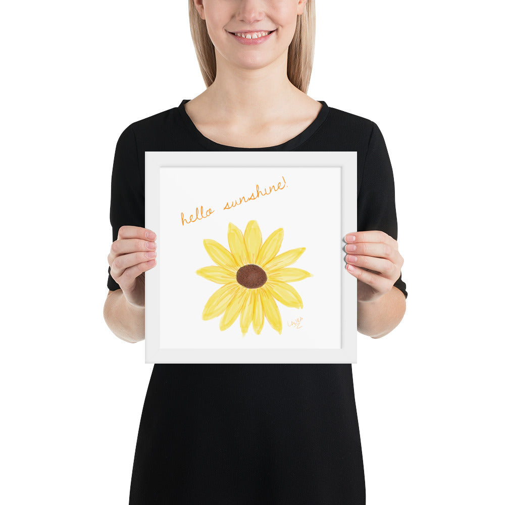 Framed Hello Sunshine! Artistic Print