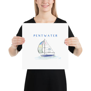 Clear Sailing In Pentwater Artistic Print